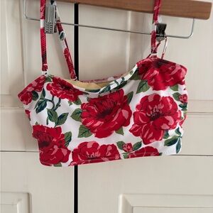 Floral Pink Chicken Top, XS